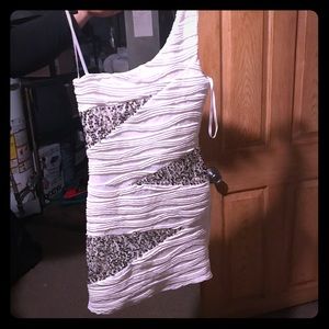 White cocktail dress